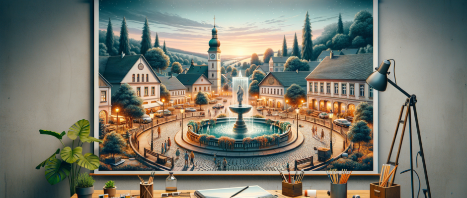 Widok na malownicze tereny Mazowsza z charakterystycznymi zabytkami w Warszawie, idealnymi dla turystyki w regionie.